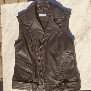 Bagatelle Genuine Leather Motorcycle Vest